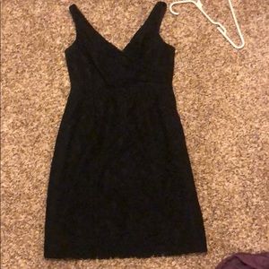 Jcrew bridesmaid black lace dress